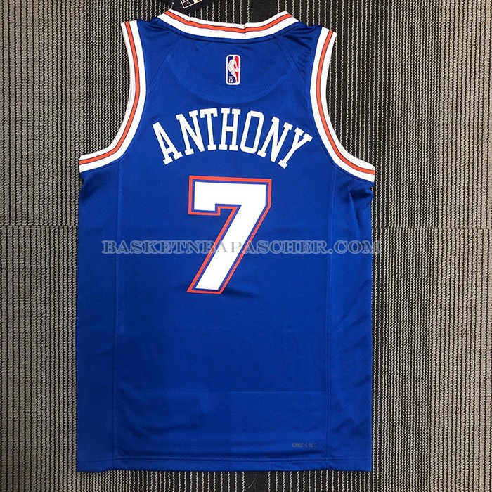 Maillot New York Knicks Carmelo Anthony NO 7 Statement 2020-21 Bleu
